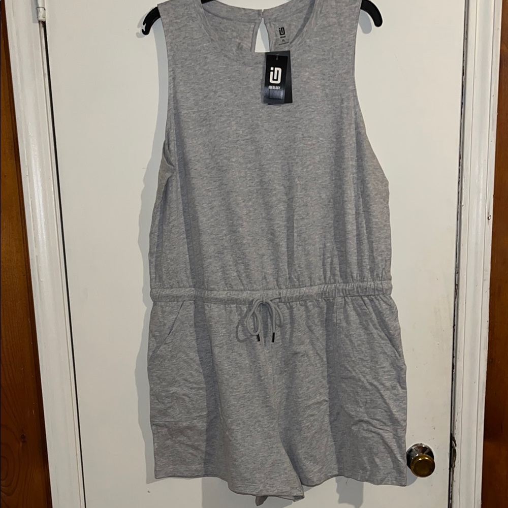 Ideology Gray Sleeveless Romper